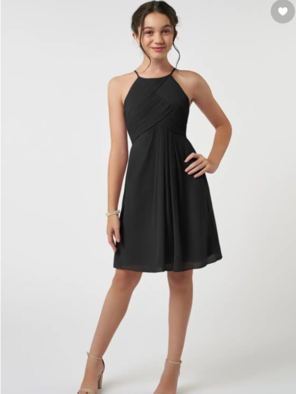 Junior Black Cocktail Dress